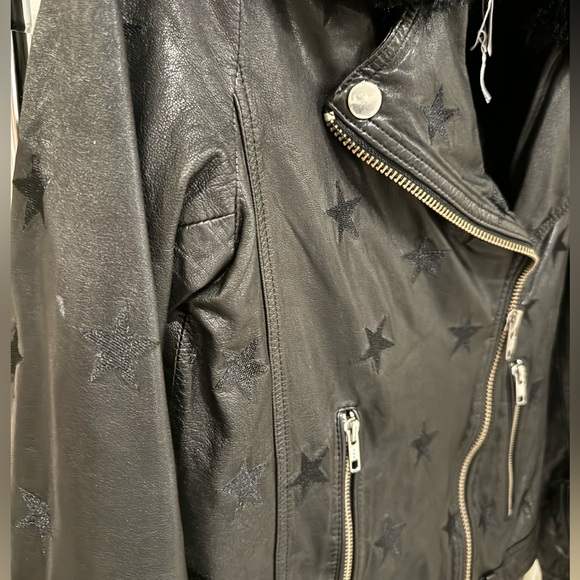 Samantha Sipos - Black Seeing Stars Faux Fur Jacket Size: M - Picture 7 of 8